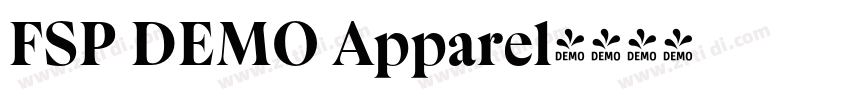 FSP DEMO Apparel字体转换